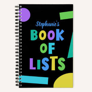 Colorful Book of Lists Notitieboek