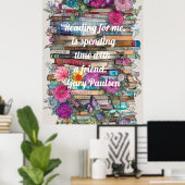 Colorful Books Poster (Thuiskantoor)