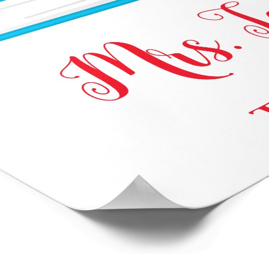 Colorful Books Poster (Hoek)