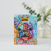 Colorful Boston Terrier Pop Art Note Card Bedankkaart (Staand voorkant)