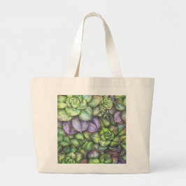 Colorful Botanical Illustration Tote Bag