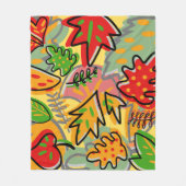 Colorful botanical keepjescadeau voor haar fleece deken (Voorkant)