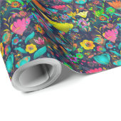 Colorful botanical pattern cadeaupapier (Rol Hoek)