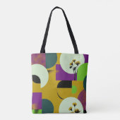 Colorful Botanical Shapes Tote Bag – Playful Flora (Achterkant)
