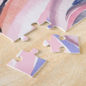 Colorful Botanical Waterverf Art Jigzaag Puzzle Legpuzzel (Zijkant)