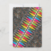 Colorful Bottles Bubely Celebrations Holiday Party Kaart (Achterkant)