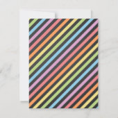 Colorful Bounce Trampoline Kids Birthday Party Kaart (Achterkant)