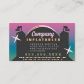 Colorful Bouncy House Carnival Rentals Ombre Visitekaartje (Voorkant)