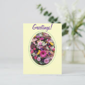 Colorful Bouquet Briefkaart (Staand voorkant)