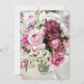 Colorful Bouquet of Flowers Wedding Kaart (Achterkant)