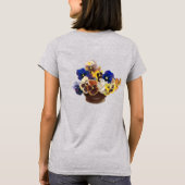 Colorful Bouquet van Pansies T-shirt (Achterkant)