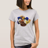 Colorful Bouquet van Pansies T-shirt (Voorkant)