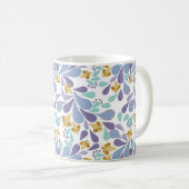 Colorful bouquets of retro flowers on white  koffiemok (Voorkant rechts)