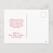 Colorful Bows Rustic Christmas Tree Postcard Feestdagenkaart (Achterkant)