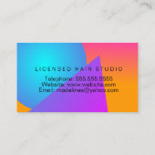 Colorful Braiding Hair Studio Salon Braids Visitekaartje (Achterkant)