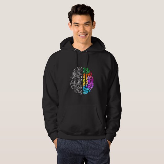 Colorful Brain Engineering Science Hoodie (Voorkant volledig)