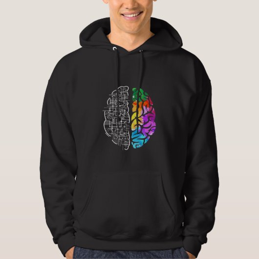 Colorful Brain Engineering Science Hoodie (Voorkant)