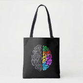 Colorful Brain Engineering Science Tote Bag (Voorkant)