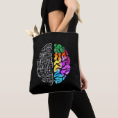 Colorful Brain Engineering Science Tote Bag (Dichtbij)