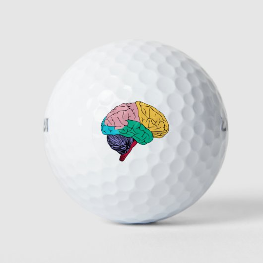 Colorful Brain Golfballen (Voorkant)