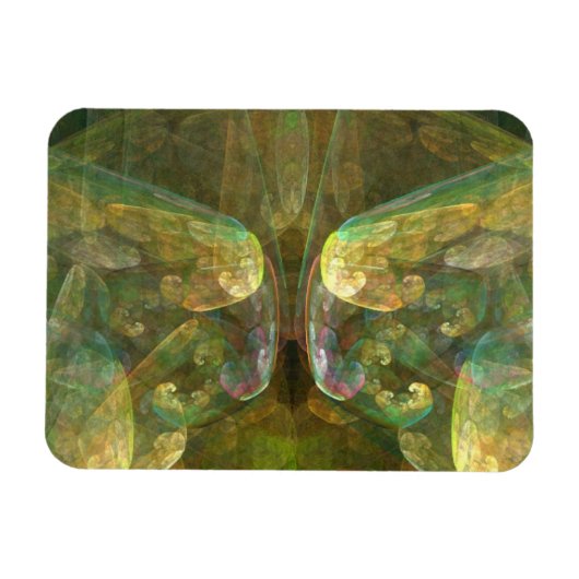 Colorful Brain Matte Abstract Magneet (Horizontaal)