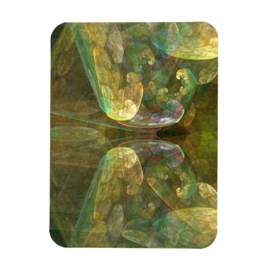 Colorful Brain Matte Abstract Magneet (Verticaal)