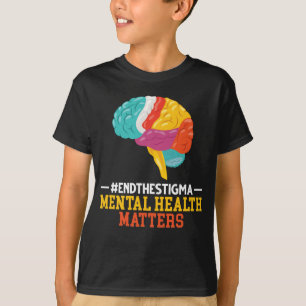 Colorful Brain Mental Health T-shirt