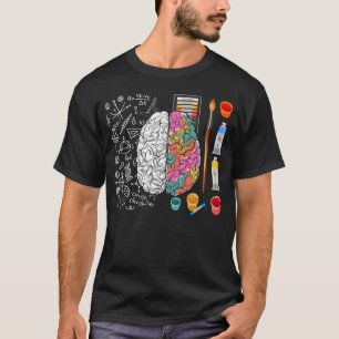 Colorful Brain Neurochirurg Scientist Artist T-shirt