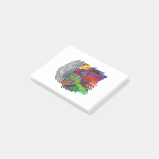 Colorful Brain Post-it® Notes (Schuin)