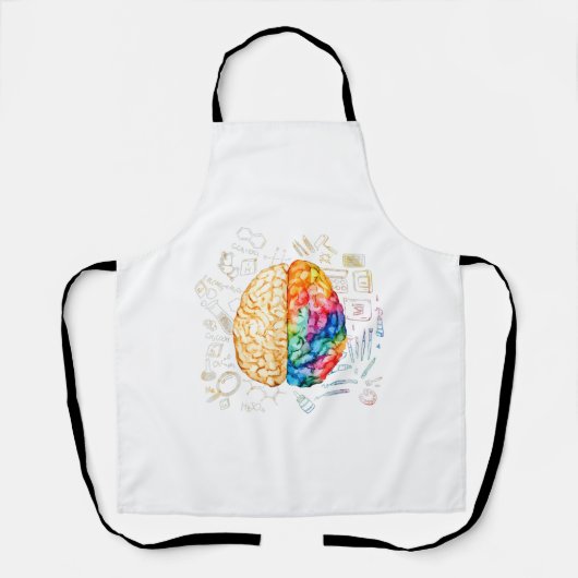 Colorful Brain - Science And Art - Neuroscience Ne Schort (Voorkant)