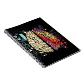 Colorful Brain Science Architecture Art Notitieboek (Rechterzijde)