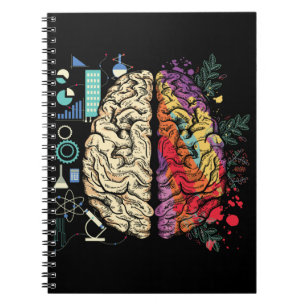 Colorful Brain Science Architecture Art Notitieboek