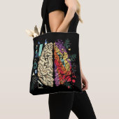 Colorful Brain Science Architecture Art Tote Bag (Dichtbij)