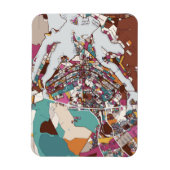 Colorful Brasilia Map Magneet (Verticaal)