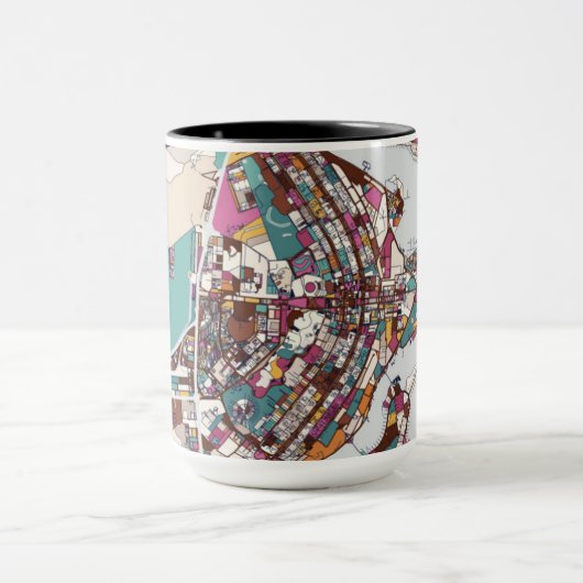 Colorful Brasilia Map Mok (Midden)