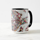 Colorful Brasilia Map Mok (Voorkant rechts)