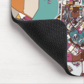 Colorful Brasilia Map Muismat (Hoek)