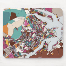 Colorful Brasilia Map