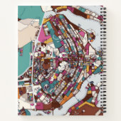 Colorful Brasilia Map Notitieboek (Achterkant)