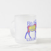 Colorful Breckenridge Colorado mose frommelde mok (Voorkant links)