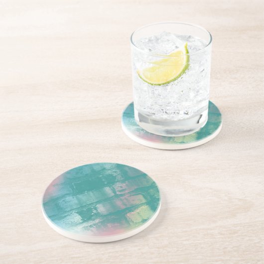 Colorful Brick-Onderzetter Zandsteen Onderzetter (Zijkant)