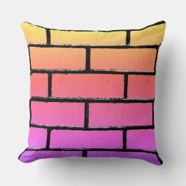 Colorful Brick Wall Pillow Kussen