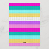 Colorful Bricks Building Blocks Birthday Party Kaart (Achterkant)