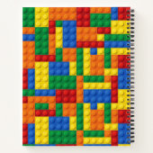 Colorful Bricks Building Blocks | Gepersonaliseerd Notitieboek (Achterkant)
