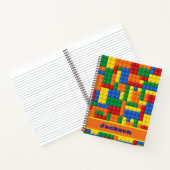 Colorful Bricks Building Blocks | Gepersonaliseerd Notitieboek (Binnen)