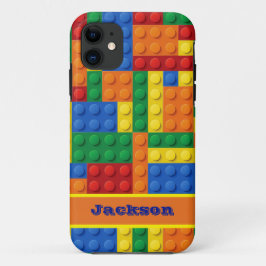 Colorful Bricks Building Blocks Telefoon draagtas Case-Mate iPhone Case