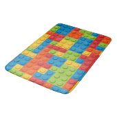 Colorful bricks kids pattern badmat (Gekanteld)