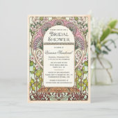 Colorful  Bridal Shower Invitations Kaart (Staand voorkant)