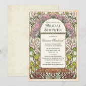 Colorful  Bridal Shower Invitations Kaart (Voorkant / Achterkant)