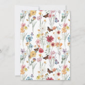 Colorful Bridal Shower-uitnodiging Kaart (Achterkant)